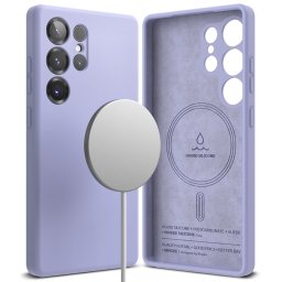 Husa RINGKE SILICONE MAGNETIC MAGSAFE GALAXY S25 ULTRA LAVANDER