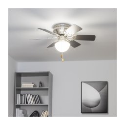 Ventilator de tavan ZEVENTI GALDANA 1xE27/60W/230V gri/alb