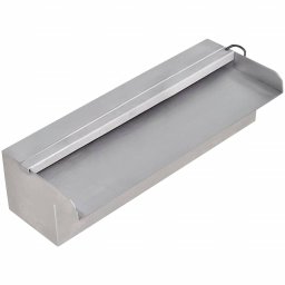Fantana piscina dreptunghiulara LED-uri 30 cm otel inoxidabil GartenMobel Dekor