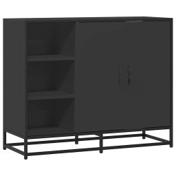 Servanta, negru, 92x35x76 cm, lemn prelucrat GartenMobel Dekor