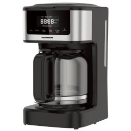Cafetiera Heinner HCM-DD900BKSS, 900 W, 1.8 litri, display led, anti-picurare, negru - inox