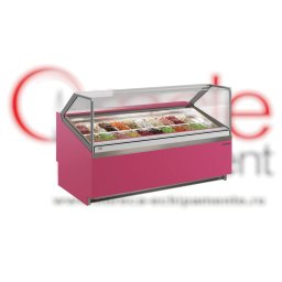Vitrină de congelare pentru înghețată sau gelato CORAL, 16 cuve Infrico