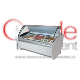 Vitrină de congelare pentru înghețată sau gelato ARIES, 20 cuve Infrico