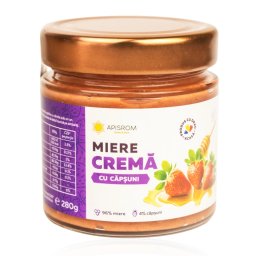 Miere Crema cu Capsuni - Apisrom 280g