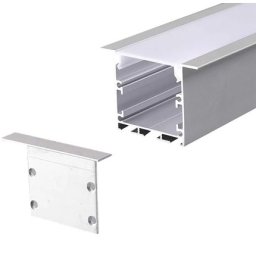 Profil aluminiu pentru banda LED 2M 50MM x 35MM alb V-TAC SKU-2871