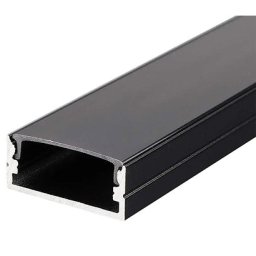 Profil aluminiu pentru banda LED 2M 23.5MM x 10MM - negru V-TAC SKU-2876