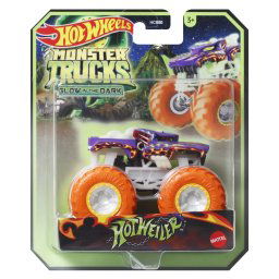 Hot Wheels Monster Truck Glow In The Dark Masinuta Hotweiler Scara 1:64