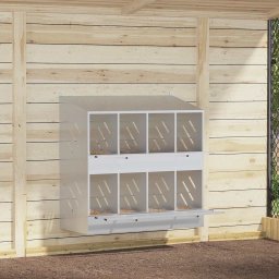 Cutie pentru pui cu 8 compartimente, metal argintiu galvanizat GartenMobel Dekor