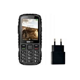 Telefon Mobil MaxCom MM920 Light 10W + Adaptor Priza Negru