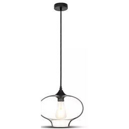 Pendul tavan E27 max 60W IP20 model glob sticla V-TAC SKU-3867