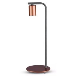 Lampa birou soclu E27 - bronz rosu V-TAC SKU-40331
