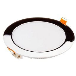 Panou LED slim rotund 18W 4000K - crom V-TAC SKU-6347