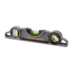 Stanley 0-43-609, nivela magnetica fatmax pro din aluminiu, 25 cm, 3 fiole, blister