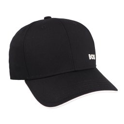 BOSS Șapcă negru / alb