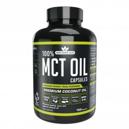 NaturesAid 100% MCT Ulei 1200mg 120 capsule