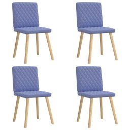 Scaune de sufragerie 4 buc tesatura Jeans Blue GartenMobel Dekor