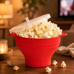 Recipient pliabil pentru popcorn la microunde