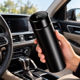 Termos smart cu afisaj pentru temperatura