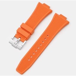 Curea silicon portocalie pentru Tissot PRX de 40mm diametru