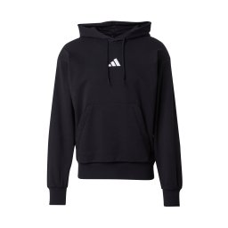 ADIDAS SPORTSWEAR Hanorac sport 'Essentials Feelcozy' negru / alb
