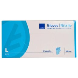 Abena Manusi nitril nepudrate albastre marimea L100bucati