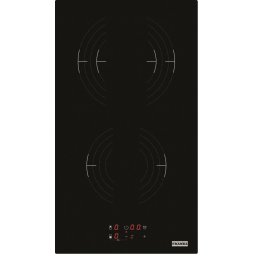 Plita incorporabila Franke FRSM 302 C TD BK, Electrica, 2 zone de gatit, Timer, Blocare comenzi, Touch control, 30 cm, Negru, 108.0669.347