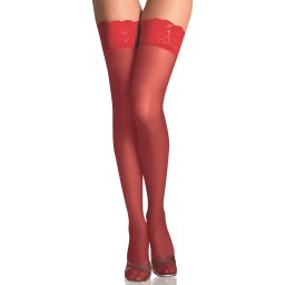 Eross ciorapi Floral Lace XS/L Red