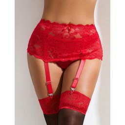 Eross portjartier Neat Lace XL/XXL Red