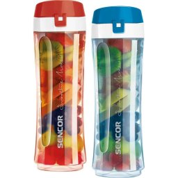 Sticla blender 003ST, 660 ml, Rosu