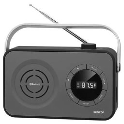 Radio FM portabil Bluetooth SRD 3200B Sencor, 1.2 W RMS, microSD, gri