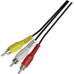 Cabluri audio Cablu audio/video 3x RCA mascul/3x RCA mascul 1.5m SAV 107-015 negru