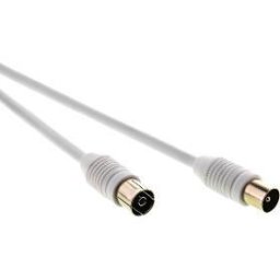Cabluri audio Cablu antenă coaxial mascul/coaxial femelă 7.5m SAV 109-075W alb