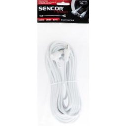 Accesorii Audio Hi-Fi Cablu antenă coaxial mascul/coaxial femelă unghiular 10m SAV 169-100W alb