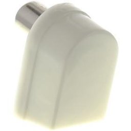 Accesorii Audio Hi-Fi Conector coaxial SAV 126-000, vertical, alb, plastic, nichel, conexiune coaxială TV, M, 90°