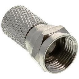 Accesorii Audio Hi-Fi SAV 132-000 Conector F cu șurub pentru conector F RG6U Nickel pentru TV prin satelit