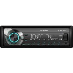 Radio MP3 player auto SCT 5052BMR 4x40W, Bluetooth, USB, SD, AUX, iluminare multicoloră selectabilă, panou detașabil, Negru