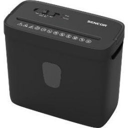 Distrugator documente SSK 362 tăiere transversală 4x38 mm, capacitate 4 coli, coș 8 L, Negru