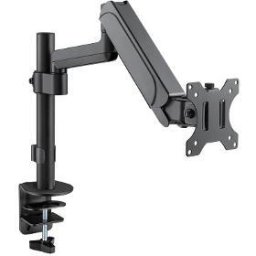 SOS 2112 Suport de birou pentru 1 monitor, 17" - 32" (43-81 cm), max. 9 kg, înclinare -35°, pivotare +/-90°, orientare orizontal/vertical, VESA 75x75, 100x100, Negru