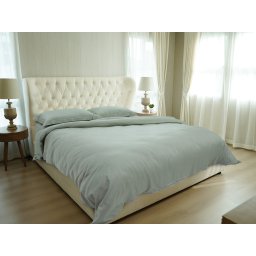 Lenjerie De Pat Green Future Sage/Ivory, 100% bambus, pentru 2 persoane, verde salvie