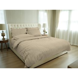 Lenjerie De Pat Green Future Beige, 100% bambus, pentru 2 persoane, bej