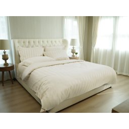 Lenjerie De Pat Green Future Ivory, 100% bambus, pentru 2 persoane, ivory