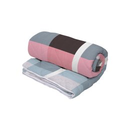 Pilota Alcam Blue Pink 140x200 cm, 2 persoane, 4 anotimpuri, fibra siliconica, husa microfibra, cu model