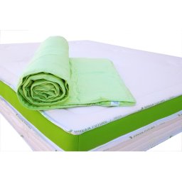 Protectie Saltea Green Future Nature Bambus Verde 140x200 cm, bambus, husa fibre de bambus, verde