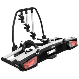 Suport pentru 3 biciclete, Thule VeloSpace 939 XT3, cu prindere pe carligul de remorcare (13pini), Argintiu/Negru