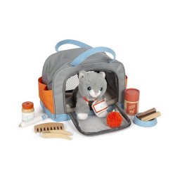 Pisică de pluș cu set de îngrijire Small Foot