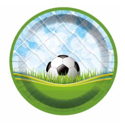 Set 8 farfurii fotbal plasa 18 cm