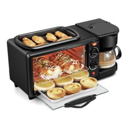 Aparat multifunctional electric 3 in 1 Mic Dejun cuptor grill filtru cafea LEIHMANN