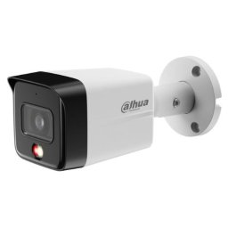 Camera IP bullet exterior, 8 MP, Dahua, IR 30 m, iluminare duală, PoE, microfon, lentilă 2,8 mm, IP67, IPC-HFW1839TC-A-IL-0280B-S6