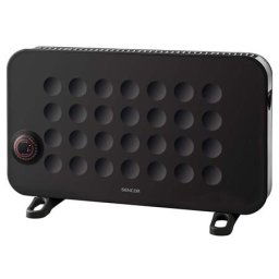 CONVECTOR 750/1250/2000W SCF2101 SENCOR, Negru, 2000 W, 3 setări de nivel de încălzire, Mâner integrat pentru transportul ușor