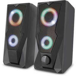 Boxe PC 2.0 Iluminare de fundal RGB Negru YSP 2003RGB